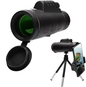 40X60 Zoom Optical HD Lens Monocular Telescope+ Tripod+ Clip For Smart Phone US - Picture 1 of 9