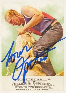 LOREN OPSTEDAHL HANDSIGNIERTE SIGNED 2009 TOPPS ALLEN & GINTER KARTE MIT COA - Bild 1 von 1