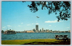 Seaplane, Toronto Island Ferry, Skyline, Ontario Canada, Vintage 1968 Postcard - Bild 1 von 2