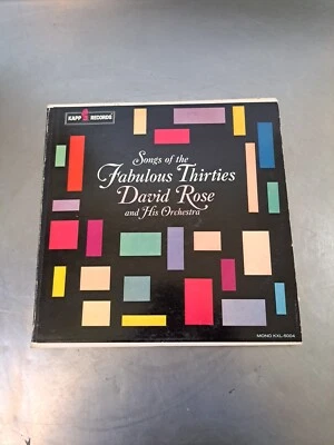 DAVID ROSE AND HIS ORCHESTRA-SONGS OF THE FABULOUS THIRTIES-JAZZ 2 VINYL 33rpms - Image 1 of 4