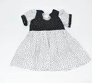 CHATTY CATHY WHITE WITH BLACK POLKA DOTS SEAMSTRESS MADE DRESS - Picture 1 of 6