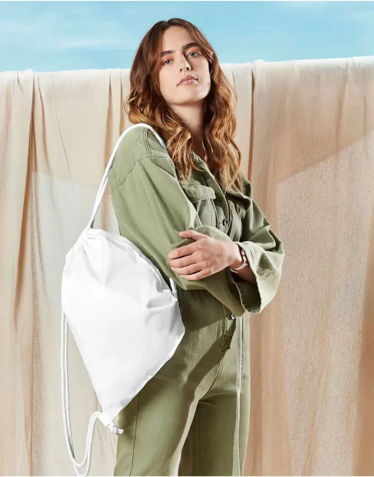 Westford Mill Premium Cotton Gymsac PE Bag Swimming School P.E Kit Sports Kids - Image 1 of 1