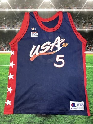 Camiseta deportiva de baloncesto Grant Hill campeón olímpico del equipo de Estados Unidos juvenil talla XL 18/20 Foto 1 de 4