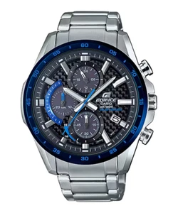 Casio Men's Edifice Chronograph Carbon Solar Watch - EQS-900DB-2AVDF NEW - Picture 1 of 4