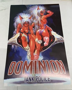Dominion Tank Police Puma Sisters Poster 16X 24” Masamune Shirow Appleseed Anime - Picture 1 of 2