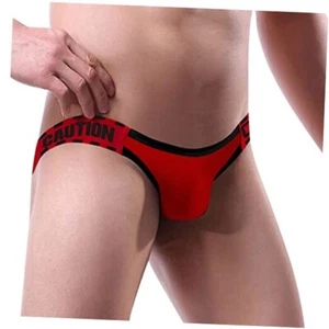 Men Sexy Low Rise Thong Jockstraps Underwear Assless Lingerie X-Small Red - Picture 1 of 7