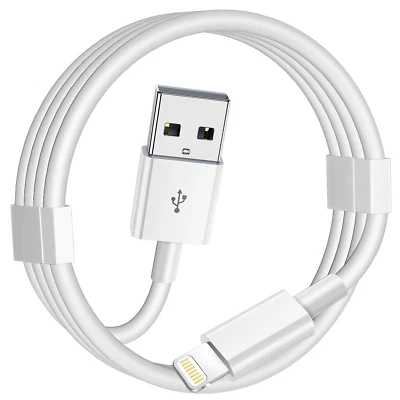 USB Data Fast Charger Cable 3FT Cord For Apple iPhone X 12 13 14MAX High Quality - Image 1 of 4