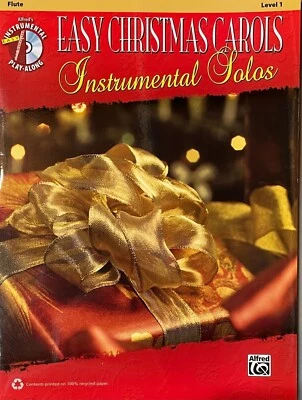 Alfred's Easy Christmas Villancicos Solos Instrumentales Flauta Nivel 1 CD Reproducir a lo largo Foto 1 de 4