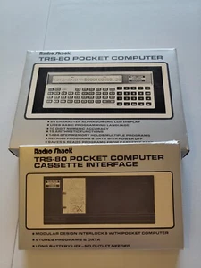 TRS-80 Pocket Computer Computer and TRS 80 Cassette Interface Module BOXED - Picture 1 of 12