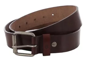 Cinturón de cuero de grano completo Nixon Axis marrón para hombre talla mediana - Imagen 1 de 11