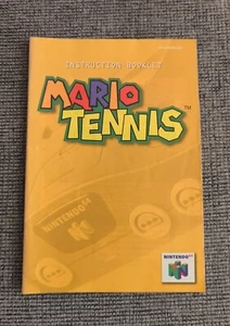 Mario Tennis nur Bedienungsanleitung Booklet (Nintendo 64) - Bild 1 von 2