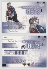 2001-02 Upper Deck Mask Collection Patrick Roy #108 HOF