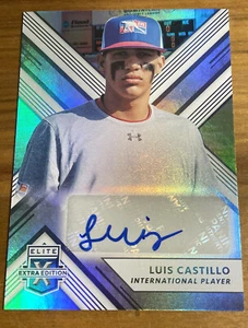 2018 Elite Extra Edition Luis Castillo Prospect Auto FREE SHIPPING - Picture 1 of 2