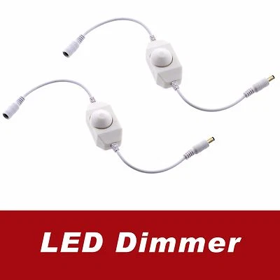 2x 12V~24V 5A Switch Dimmer Adjustable Control Single Color LED Strip Light - Image 1 of 3