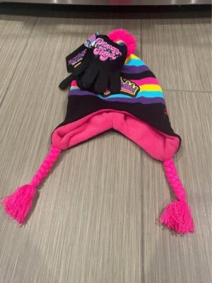 Lay Lay kids girls Beanie Hat And Gloves - Image 1 of 2