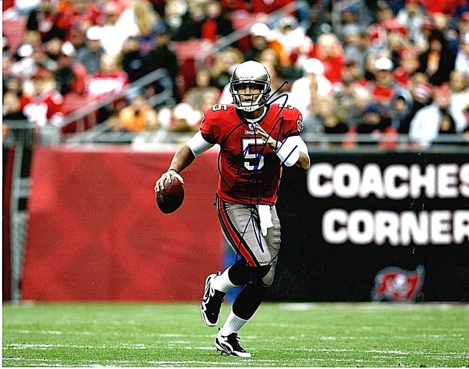 Foto firmada por Josh Freeman Tampa Bay Buccaneers 11x14 certificado de autenticidad LOM (PH4586) Foto 1 de 1