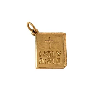 9ct Gold Bible Charm - Picture 1 of 2