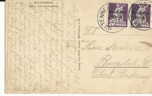 Bayern: Mildenberg a.M. auf Ansichtskarte handschriftl. Entwertung Lauf - Bild 1 von 2