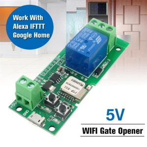 WiFi Remote Garage Door Gate Opener Controller Work w/ Alexa & IFTTT Google Home - Picture 1 of 9