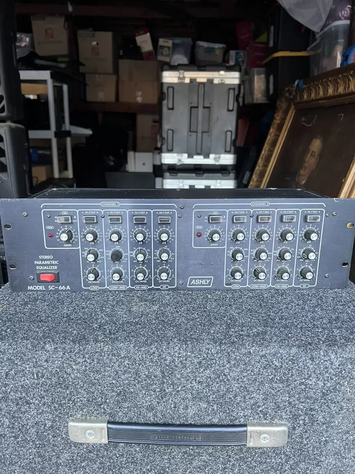 Ashly SC-66A SC-66 A Stereo 4-Band Parametric EQ Equalizer - Vintage No Tested - Image 1 of 4