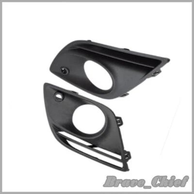 Par de rejillas de parachoques delanteras con lámpara y orificios de sensor de estacionamiento para Volvo XC60 10-16 Foto 1 de 4