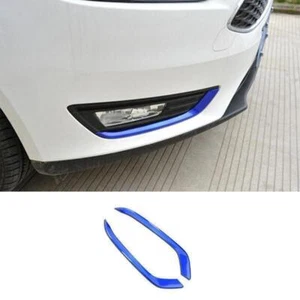 For Ford Focus ST RS 2015-2018 Paint Blue Exterior Front Fog Light Strip Trim 2x - Picture 1 of 6