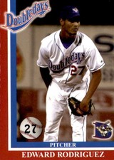 2005 Auburn Doubledays Team Issue 27 Edward Rodriguez Dominican Republic DR Card