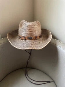 Stetson Herren braun Stroh Western Hut 21 3/4" Innenband - Bild 1 von 5