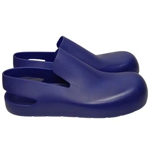 BOTTEGA VENETA Puddle Sling Back Sandal Matt Rubber Blue Size 42 UK7 RRP390 BNIB