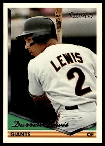 1994 Topps Darren Lewis San Francisco Giants #354 - Picture 1 of 2