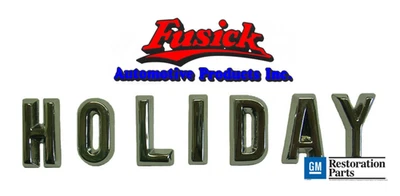 Oldsmobile 1956 "Holiday" guardabarros delantero emblema escritura Foto 1 de 2