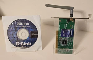 PCI Wireless Card, D-LINK Air DWL-510 802.11b 11Mbit  - Win98 Compatible - Picture 1 of 4