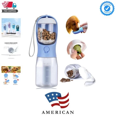 Dog Water & Food Dispenser with Filtration for Hiking & Travel Adventures - Image 1 of 4