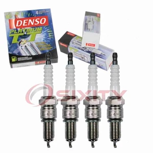 4 pc Denso Platinum TT Spark Plugs for 1973-1986 Honda Civic 1.2L 1.3L 1.5L zc - Picture 1 of 5
