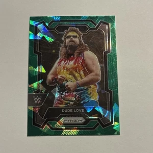 Dude Love 2024 Panini Prizm WWE Prizms Green Ice Refractor Parallel #119 - Picture 1 of 2