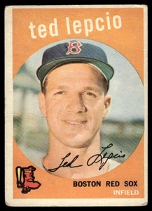1959 Topps #348 Ted Lepcio VG - Picture 1 of 2