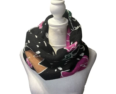 Bufanda BEL KAZANA Anthropologie Mujer Georgia Lazo Mezcla Lana Talla OS Negra 41-12 Foto 1 de 4