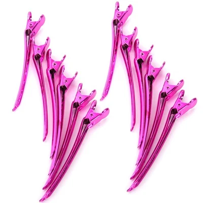 12x Metal Sectioning Clips Curl Styling Clamp Hair Salon Hairdressing - Image 1 of 4