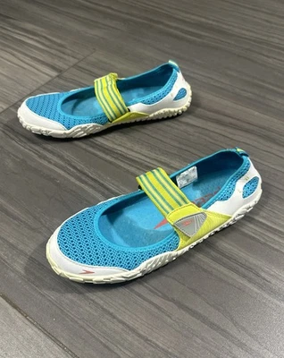 Speedo Mary Jane Water Aqua Adj OFFSHORE Strap White Blue Volt Women’s Size 10 - Image 1 of 4