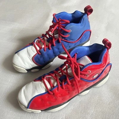 Nike Air Jordan Jumpman Team 2 GS University vermelho, azul, branco tamanho 6Y 820273-604 - Imagem 1 de 4