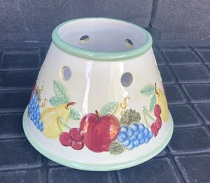 Fruit Themed  Candle Shade Topper. Stoneware / Ceramic - Picture 1 of 13
