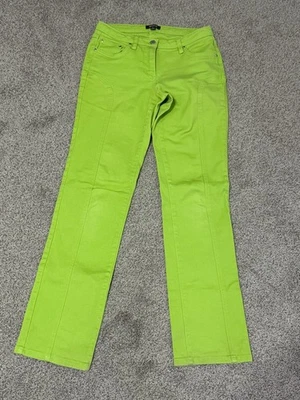 Pantalones de mezclilla para mujer Metrostyle verde lima talla 4 Foto 1 de 4