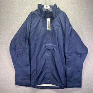 Marmot Jacket Mens 3XL Arctic Navy PreCip Eco Waterproof Rain Windbreaker Hooded - Picture 1 of 8