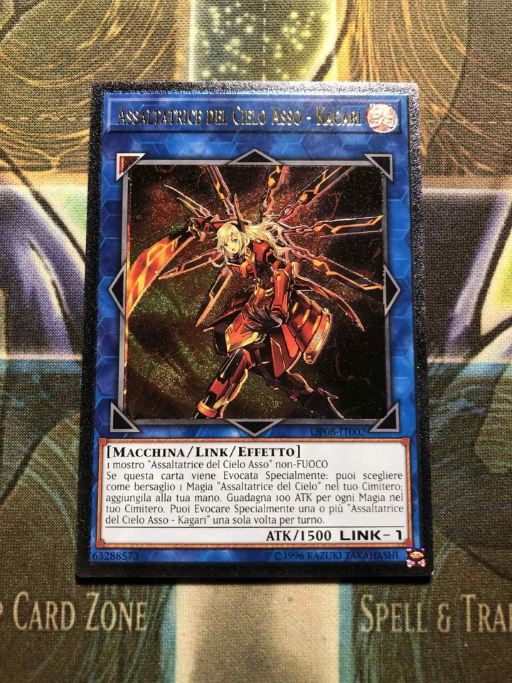 *** SKY STRIKER ACE - KAGARI *** (ITALIAN) VLP ULTIMATE RARE OP08-EN002 YUGIOH! - Image 1 of 1