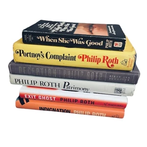 PHILIP ROTH - 5 Novels & 1 Memoir (1967-2008) Six Book Lot - Picture 1 of 16