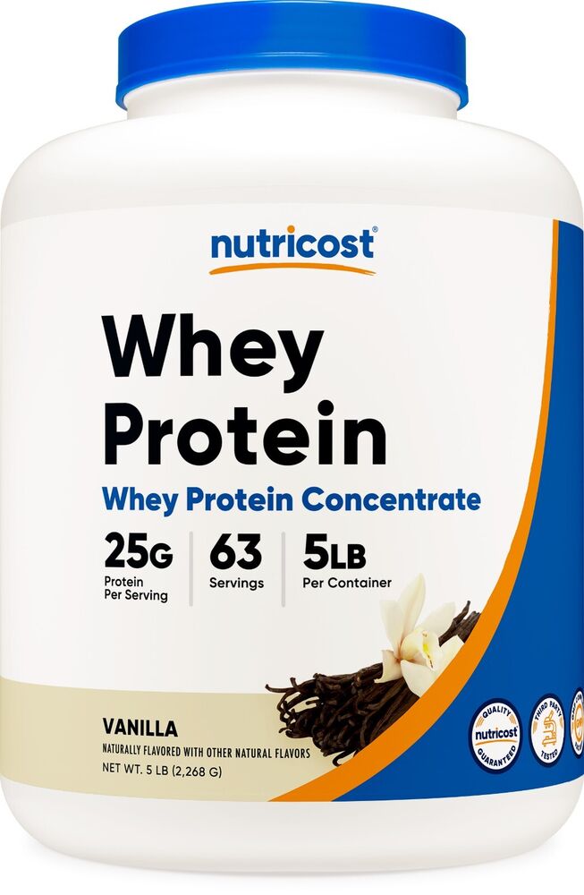 Nutricost Whey Protein Concentrate (Vanilla) 5 LBS