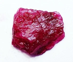 Piedra preciosa suelta áspera de berilo rojo natural (bixbite) 38,90 quilates certificada - Imagen 1 de 13