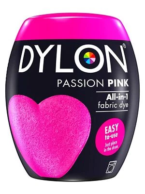 Dylon Fabric Dye Pod Passion Pink 350g Washing Machine Fabric Cloth Wash Powder - Image 1 of 2