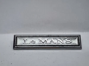 De colección OEM Pontiac Le Mans Escritura Insignia Logo Emblema Metal Plata 3" 9732664 - Imagen 1 de 5