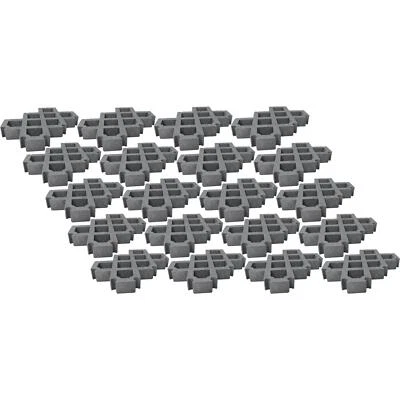 hanit Rasengitter Steine Recycling Kunststoff BxTxH: 60x40x8cm grau 20 Stück - Bild 1 von 4